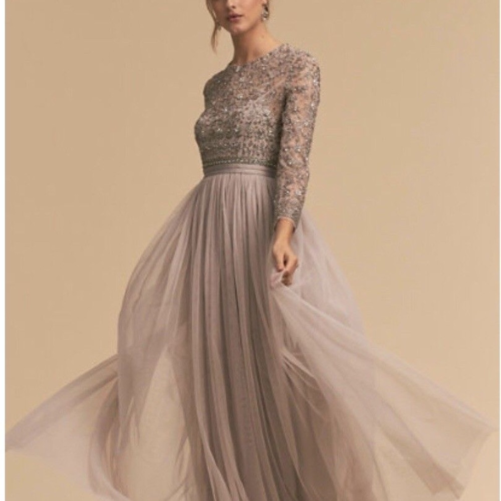 Needle & Thread Andromeda Long Sleeve maxi dress